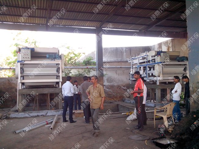 （印度）印染廠污泥處理/污泥固液分離 2